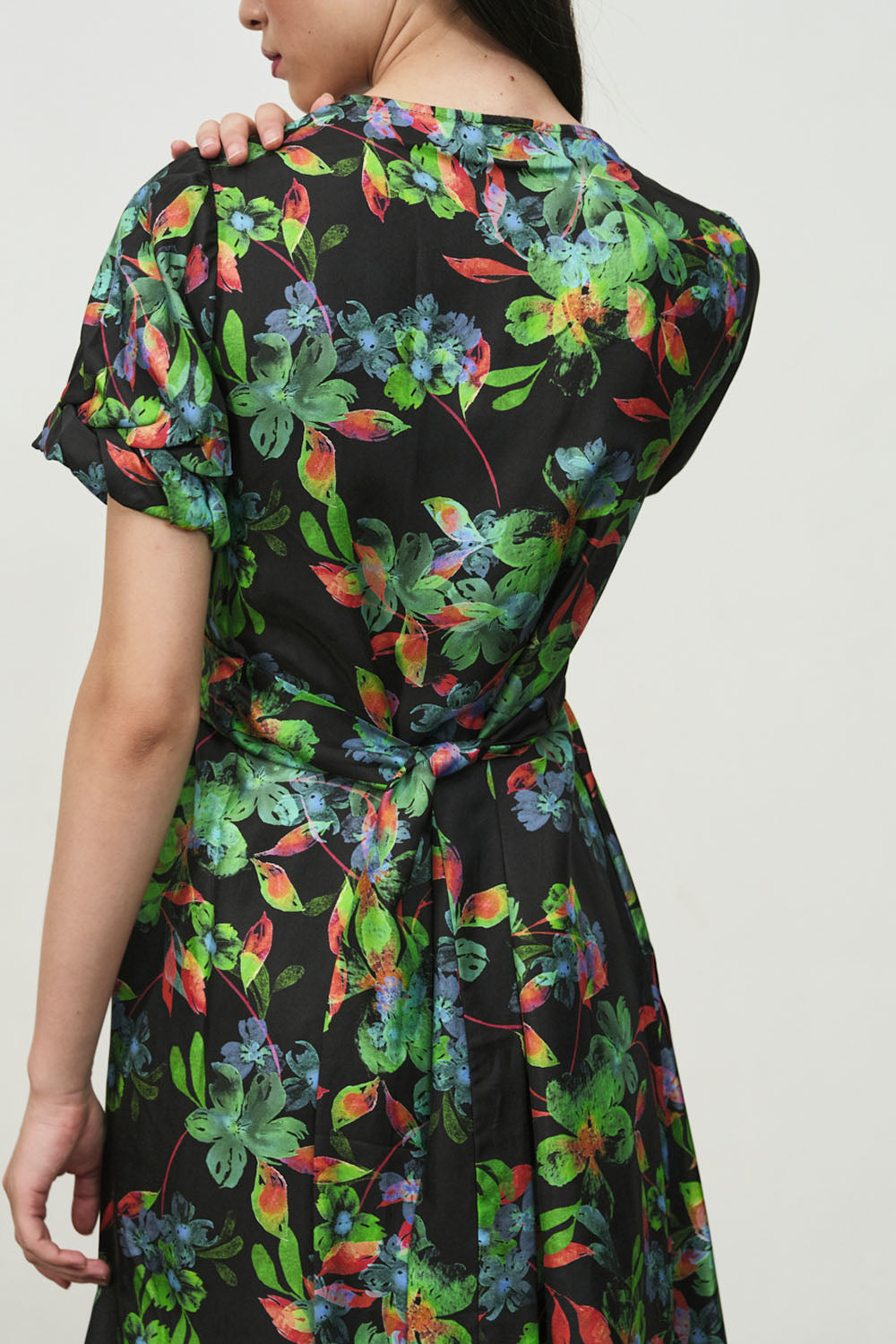 SILK EDEN PRINT DRESS