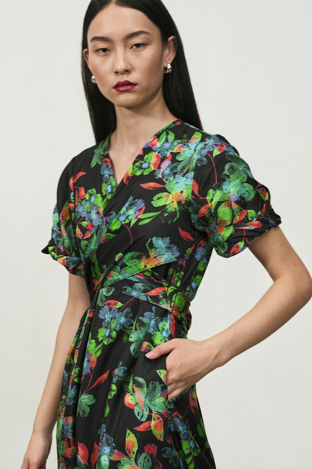 SILK EDEN PRINT DRESS