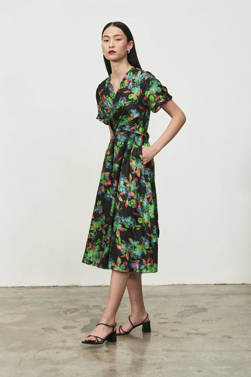 SILK EDEN PRINT DRESS